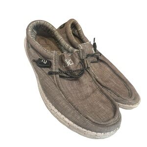 Men’s Hey Dude Chambray Castlerock Wally Shoes Size 8